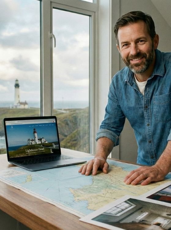 oficina dormir en un faro